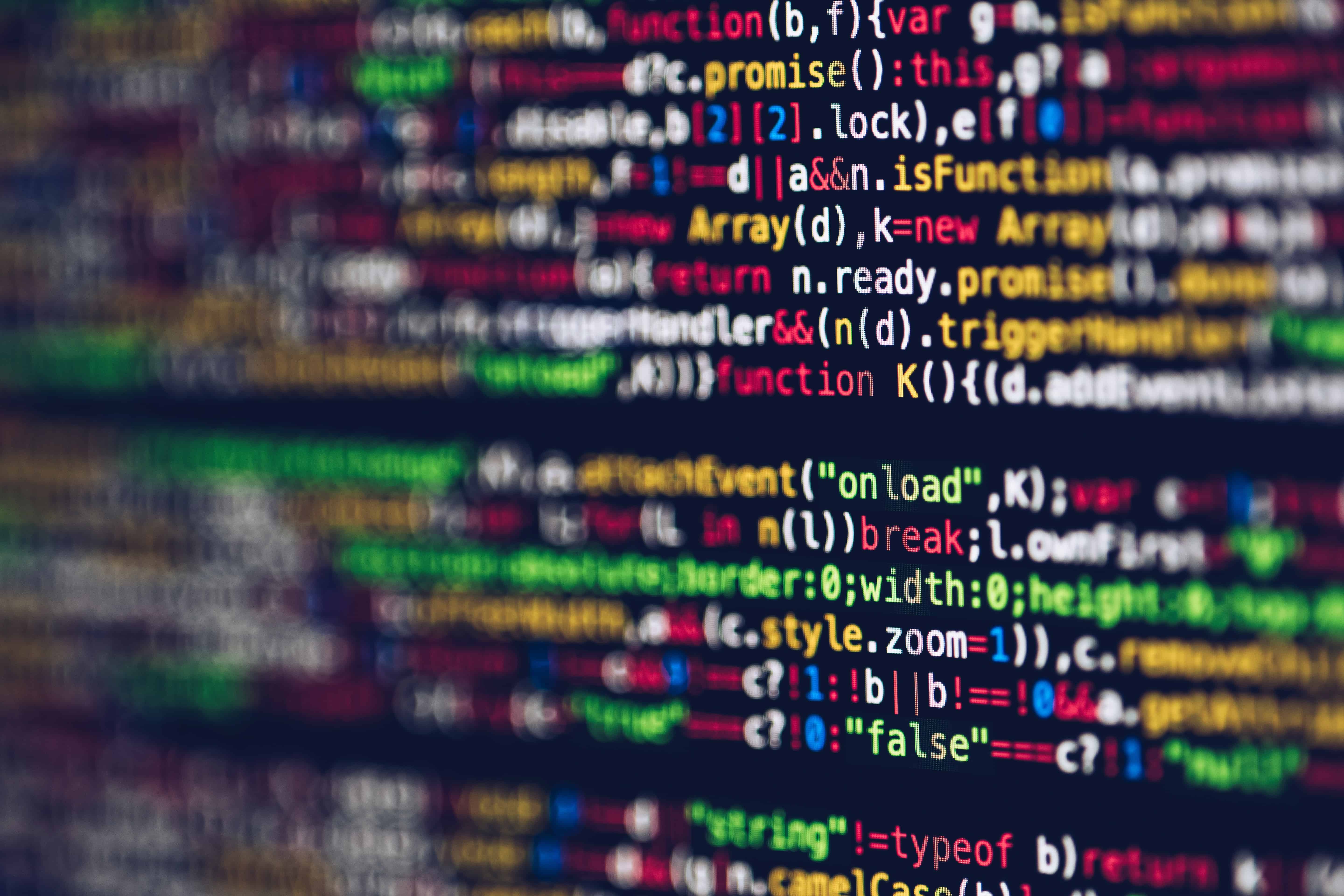 Image of a computer screen and code