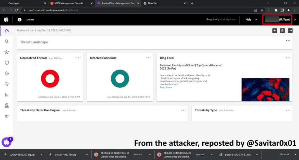 The attacker appears to have compromised an Uber IR team member's account